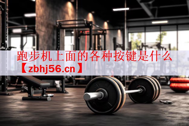 跑步机上面的各种按键是什么